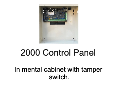 6000 Control panel in metal box