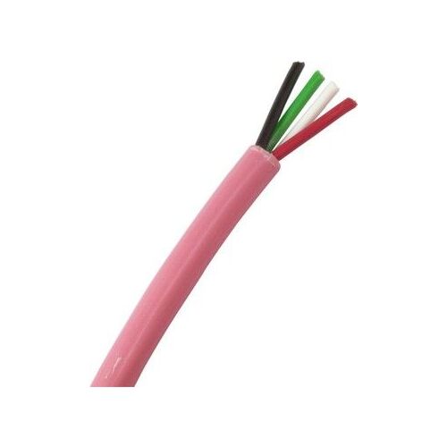 4 Core 14 Strand Alarm Cable 300m Roll - PINK