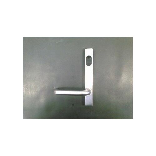 Lockwood Narrow Style External Handle Square End, Satin Chrome Lever -Cylinder