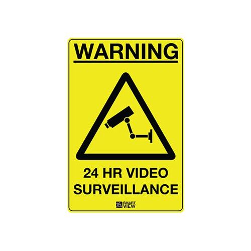 CCTV Warning Sign- Small - Pack of 10 External stick-on type