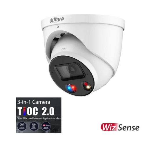 DAHUA 6MP TIOC 2.0 ACTIVE DETERRENCE TURRET FIXED CAMERA