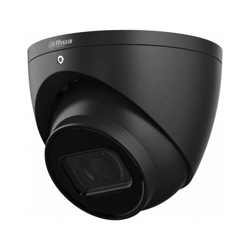 Dahua 6MP WizSense Fixed Starlight Turret, 2.8mm, Perimeter, SMD4.0, SD Card, WDR, IR50m, Built-in Mic, IP67, POE - Black