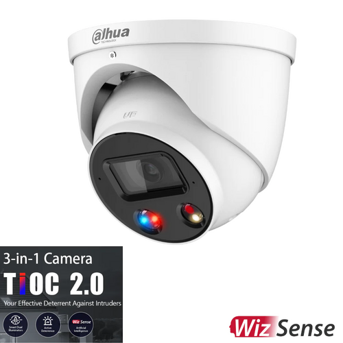 DAHUA 8MP TIOC 2.0 ACTIVE DETERRENCE TURRET FIXED CAMERA