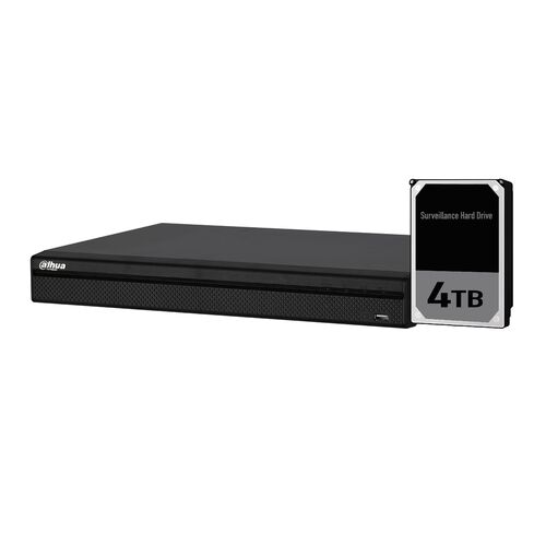 Dahua 16ch Penta-brid Record Up to 4K,IVS,Face Detection,Smart Serach, Smart Fan,P2P,HDD-4TB installed
