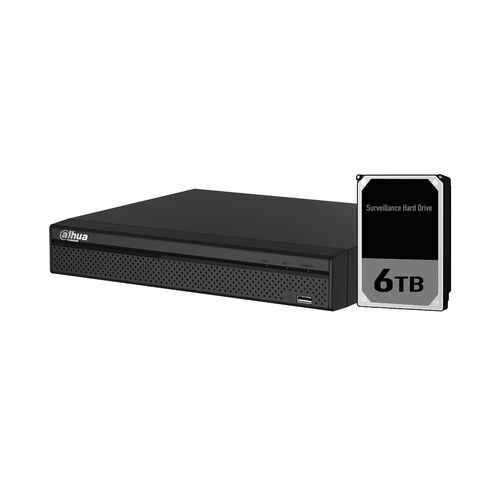Dahua 4ch NVR Record Up to 8MP, 4 Port PoE,HDMI(4K), Smart 2.0, P2P, HDD6TB installed