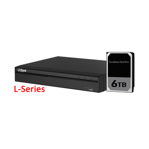 Dahua 4ch NVR Record Up to 8MP, 4 Port PoE,HDMI(4K), Smart 2.0, P2P, HDD-6TB installed