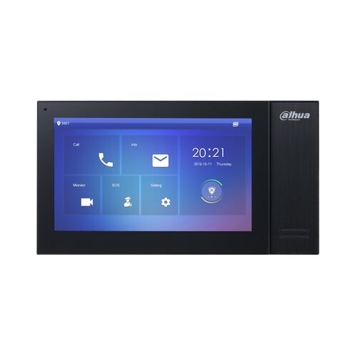 Dahua 7inch Touch Screen IP Indoor Monitor, Colorful TFT Capacitive LCD