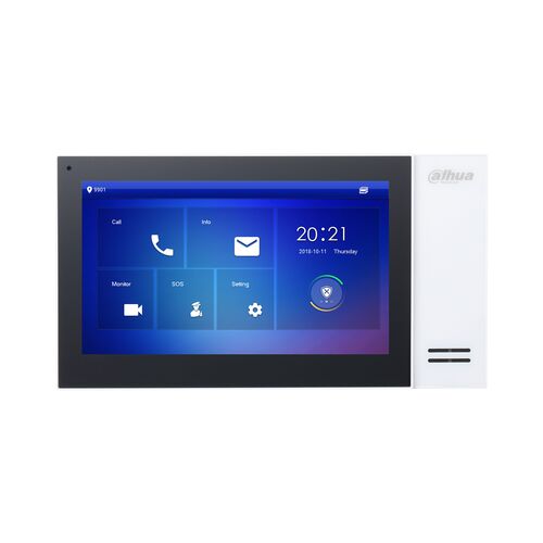 Dahua 7inch Touch Screen IP Indoor Monitor, Built-in memory, Colorful TFT Capacitive LCD
