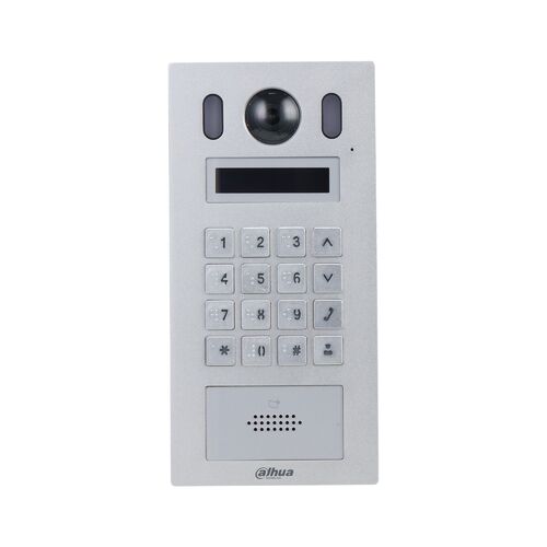 Dahua Small Size Apartment Outdoor Station, 2.3inch OLED, Aluminium alloy plate, IP55, IK08, Door release via password and Mifare card