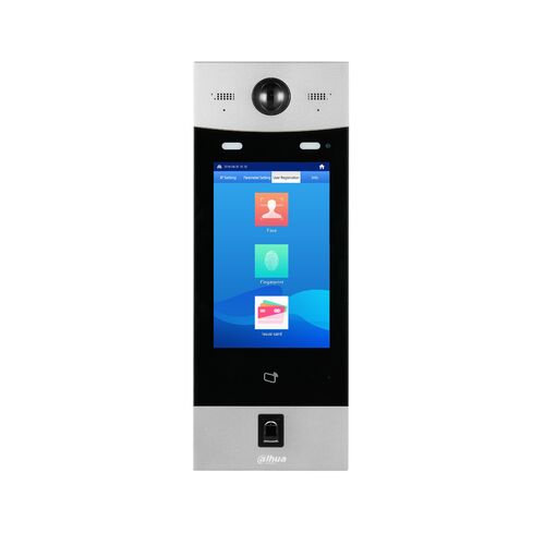 Dahua Apartment Outdoor Station, 10inch IPS Touch Screen,Night Vision, Unlock via face recognition, password, card, fingerprint and remotely unlock