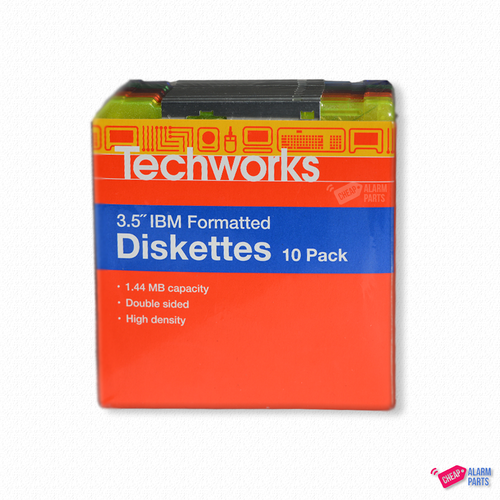 Multi-coloured Disc / Diskettes 3.5" IBM Formatted - 10 Pack