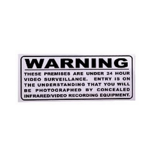 Large Surveillance Warning Sticker