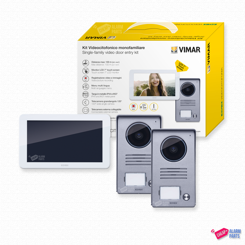 Elvox Single Door Entry Kit + External Panel One Button