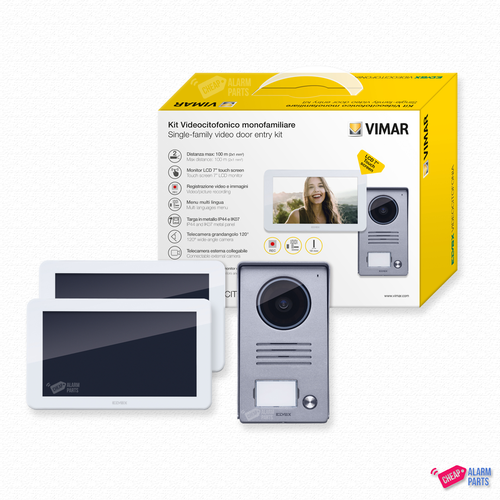 Elvox Single Door Entry Kit + 7” toucElvox Single Door Entry Kit + 7” touch screen LCDh screen LCD