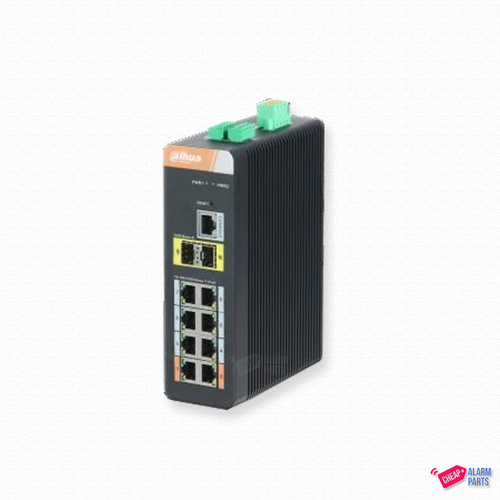 Dahua 10-Port Gigabit Industrial Switch with 8-Port Gigabit PoE (Managed)