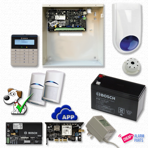 Bosch Solution 2000 GSM + 2 Tri-Techs (Pet Proof) + Text Keypad