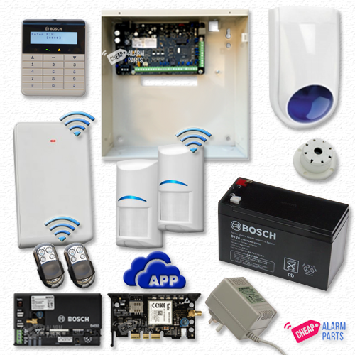 Bosch Solution 3000-GSM + 2 Wireless PIRs + Text Keypad + P/KFOB