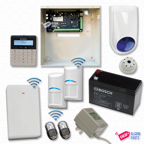 Bosch Solution 3000 + 2 Wireless PIRs + Alpha text Keypad + P/KFOB