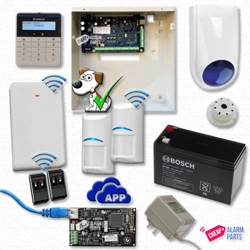 Bosch Solution 3000-IP + 2 Wireless Tri-Techs (Pet Proof) + Text Keypad