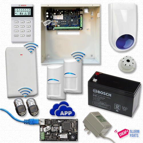 Bosch Solution 3000-IP + 2 Wireless PIRs + Icon Keypad + P/KFOB