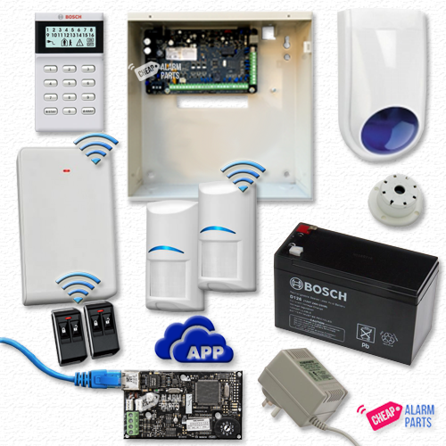 Bosch 3000 + LCD + 2 Wireless PIR IP Kit - Plastic