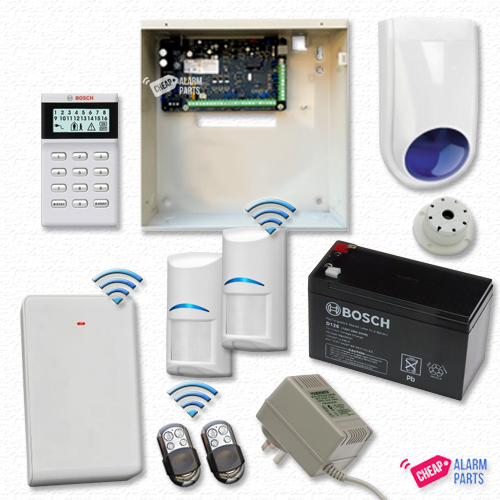 Bosch 3000 + LCD + 2 Wireless PIR Kit - Stainless