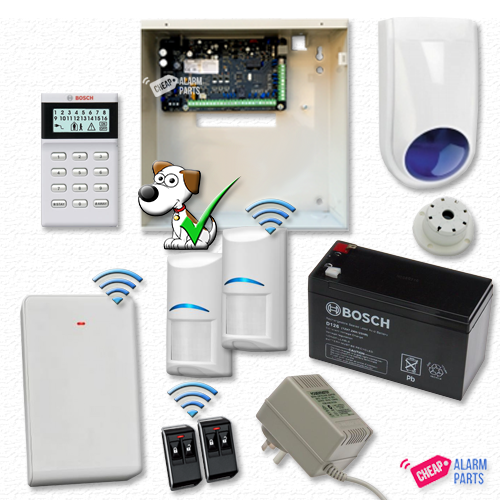 Bosch Solution 3000 + 2 Wireless Tri-Techs (Pet Proof) + Icon Keypad 