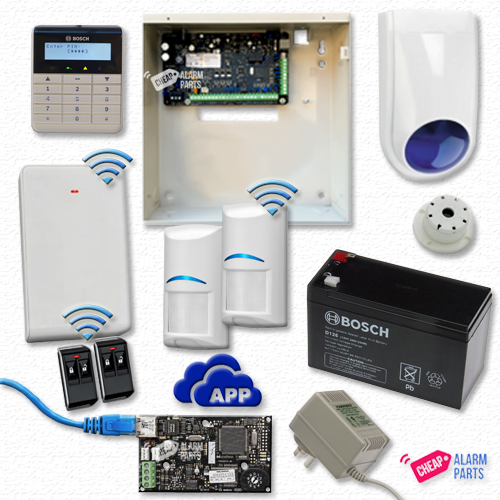 Bosch 3000 + TEXT + 2 Wireless PIR IP Kit - Plastic