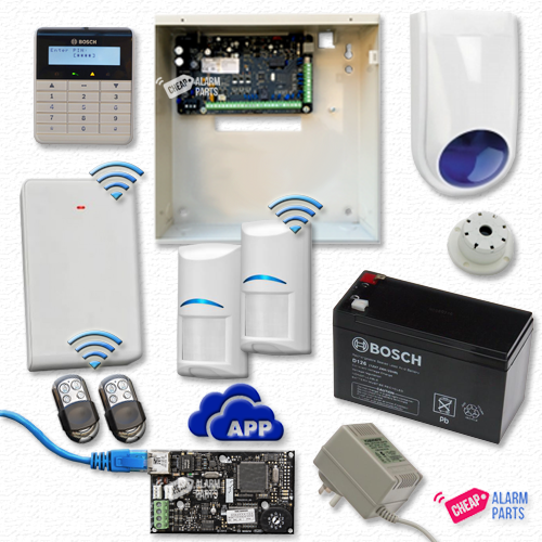 Bosch 3000 + TEXT + 2 Wireless PIR IP Kit - Stainless