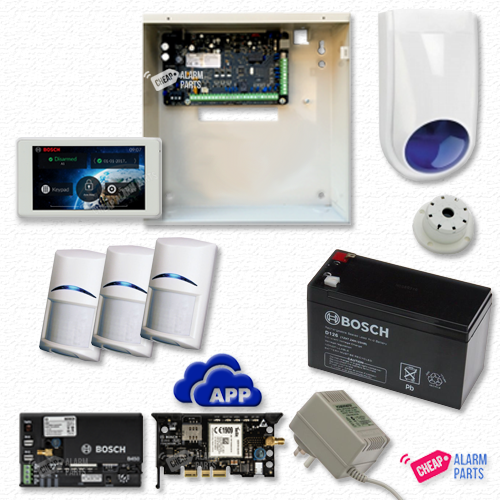 Bosch Solution 3000-GSM + 3 PIRs + 5" Touch Screen Keypad