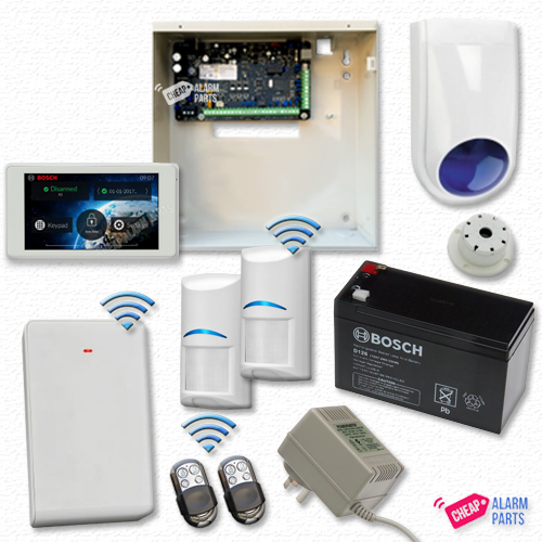 Bosch Solution 3000 + 2 Wireless PIRs + 5" Touch Screen Keypad + P/KFOB