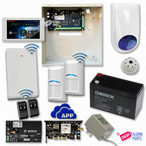 Bosch Solution 3000-GSM + 2 Wireless PIRs + 5" Touch Screen Keypad