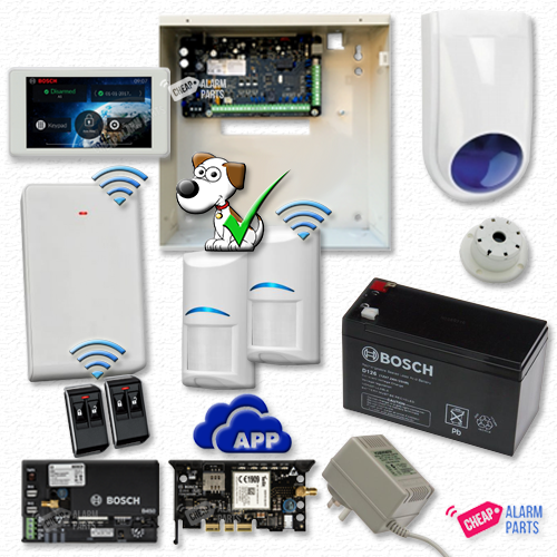 Bosch Solution 3000-GSM + 2 Wireless Tri-Techs + 5" Touch Screen Keypad