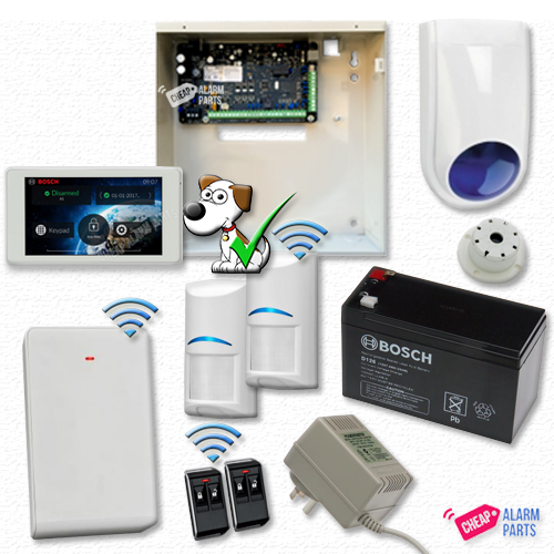Bosch Solution 3000 + 2 Wireless Tri-Techs (Pet Proof) + 5" Touch Screen Keypad