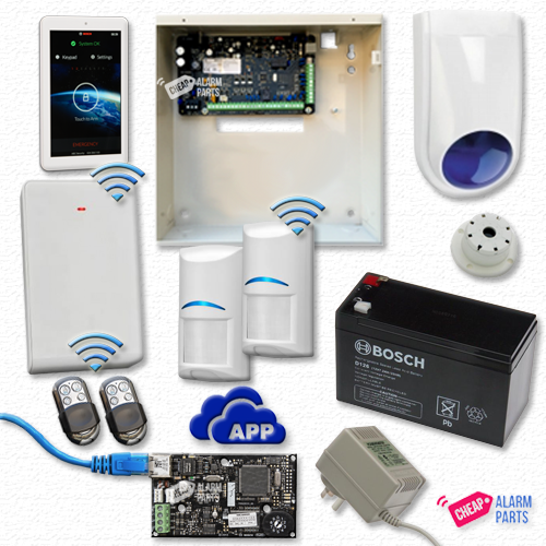 Bosch 3000 + 7" Touch Screen + 2 Wireless PIR IP Kit - Stainless