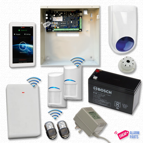 Bosch 3000 + 7" Touch Screen + 2 Wireless PIR Kit - Stainless