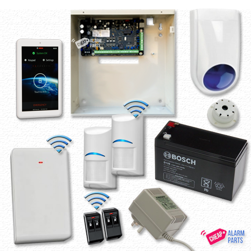 Bosch 3000 + 7" Touch Screen + 2 Wireless PIR Kit - Plastic