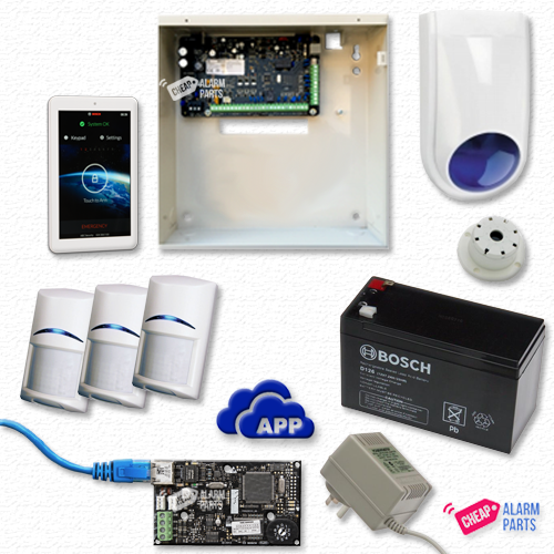 Bosch Solution 3000-IP + 3 Quads + 7" Touch Screen Keypad