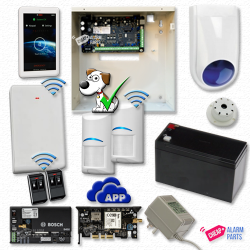 Bosch Solution 3000-GSM + 2 Wireless Tri-Techs + 7" Touch Screen Keypad