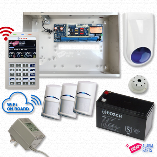 Bosch Solution 6000 4G GSM -WiFi Alarm Kit with 3x QUADs
