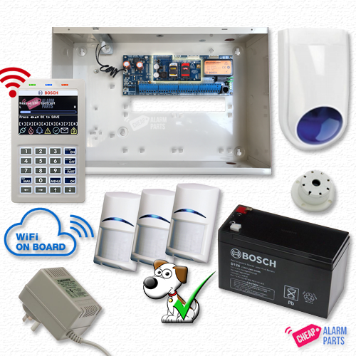 Bosch Solution 6000 4G GSM -WiFi Alarm Kit with 3x Tri-Techs (Pet Proof)