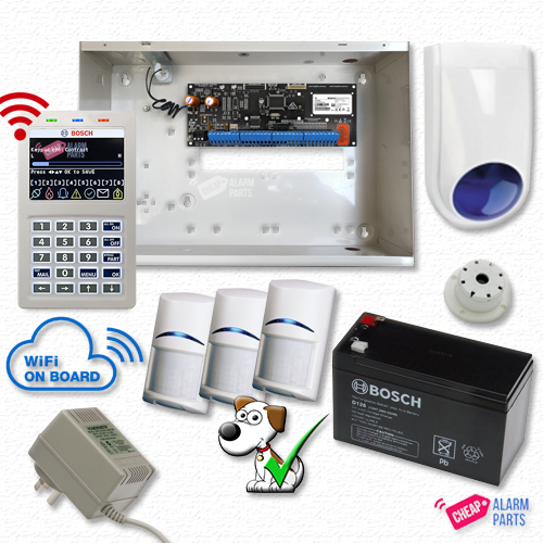 Bosch Solution 6000-WiFi Alarm Kit with 3x Tri-Techs (Pet Proof)
